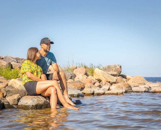 Kuvassa Elisa ja Samuli Luomaranta